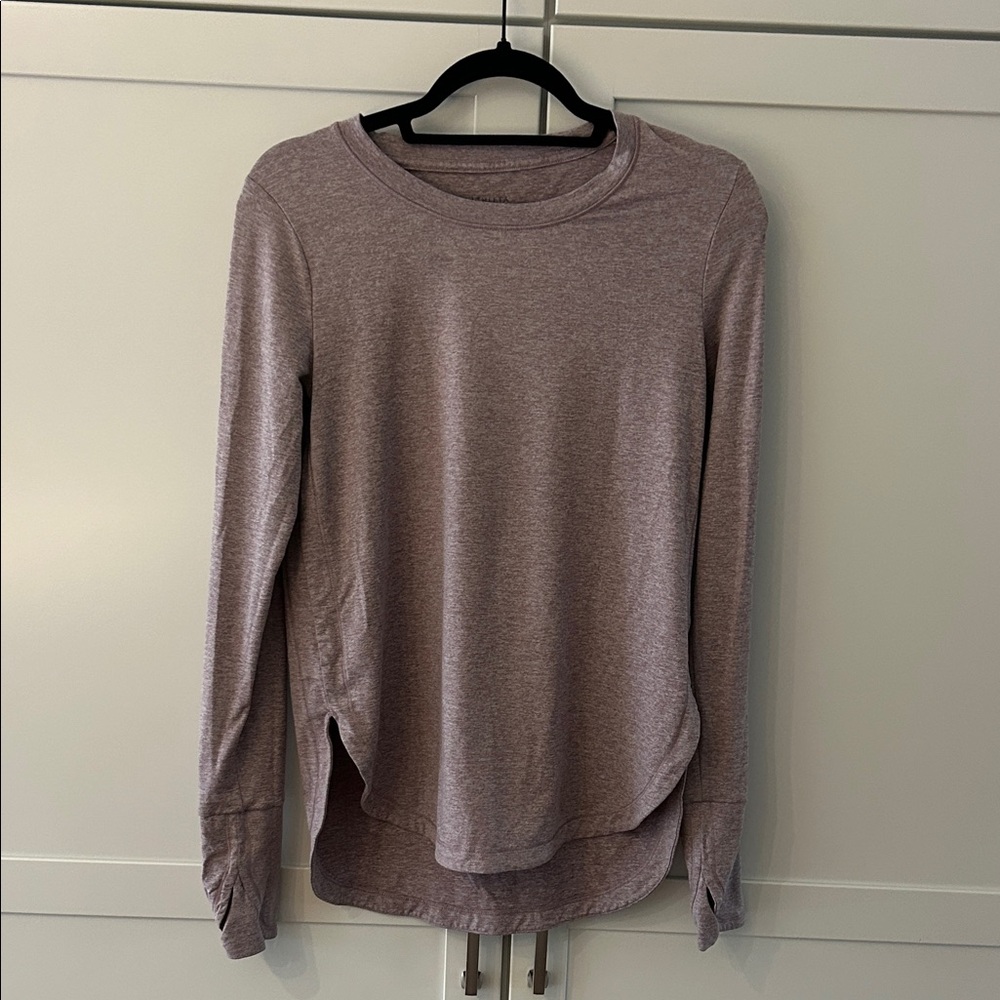 Athleta Women's Long Sleeve Top - Heathered Purple